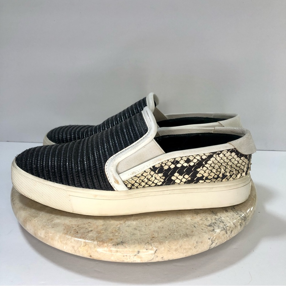 Vince Bram Snake Embossed‎ Slip On Shoes Women's 7.5